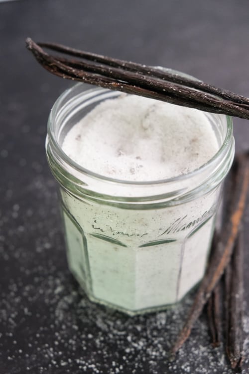 jar of vanilla sugar