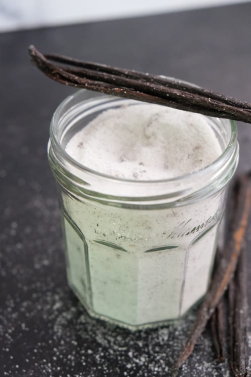 jar of vanilla sugar